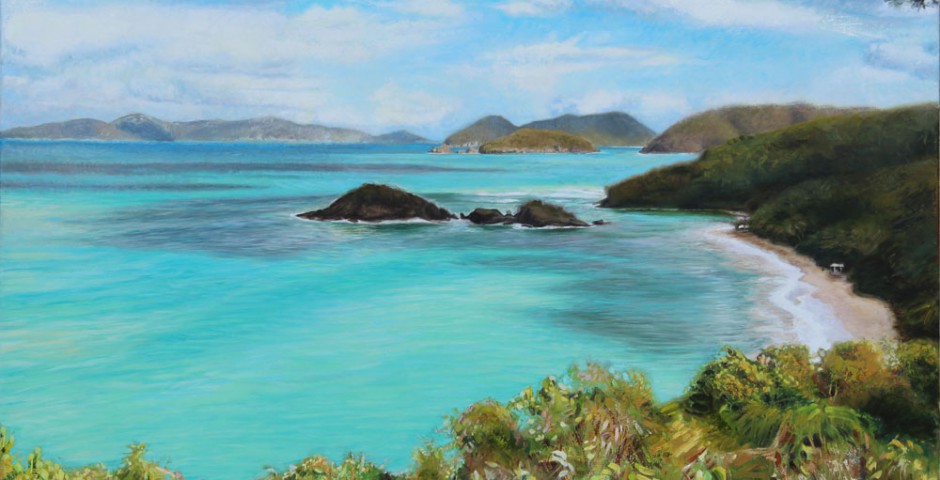 Trunk Bay, 30” x 48”, Oil on Linen, 2013