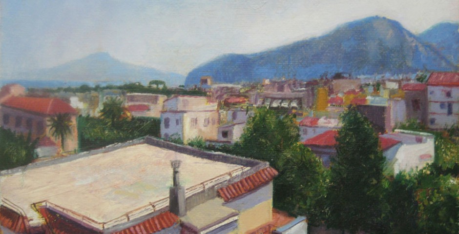 Mt. Vesuvio, 11” x 14”, Oil on Linen, 2006