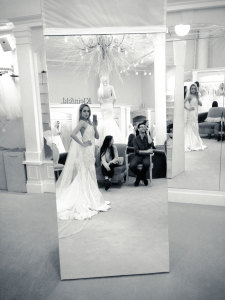 Jaclyn Santos Modeling Behind the scenes at Kleinfeld Bridal New York Say Yes to the Dress TLC 