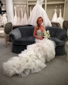 Jaclyn Santos Modeling Pnina Tornai for TLC's hit TV show Say Yes to the Dress