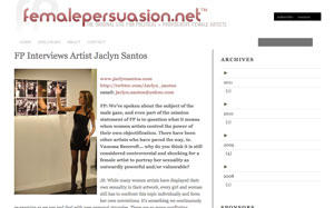 Interview artist Jaclyn Santos